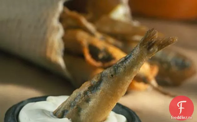 Sardine bătute cu bere cu maioneză Wasabi