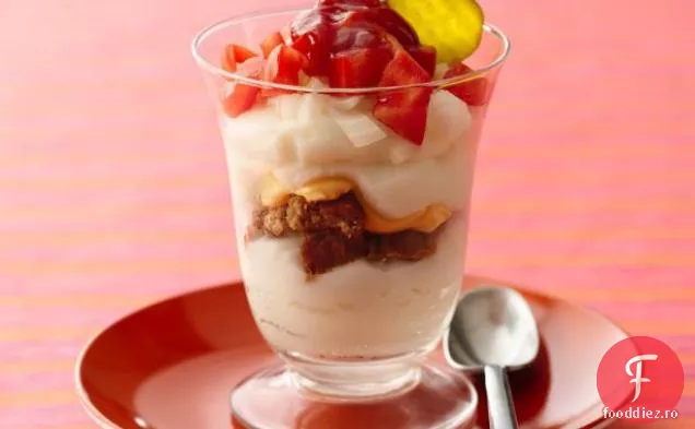 Bonus Market-Găsiți: Cheeseburger Piure De Cartofi Parfaits