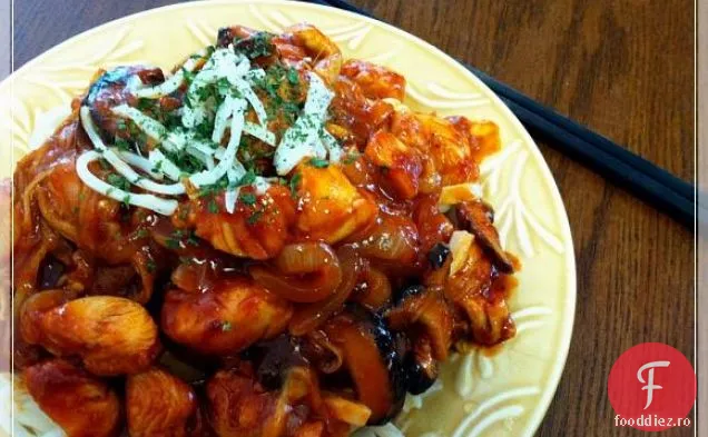 Pui Cu Pastă De Ardei Roșu Coreean