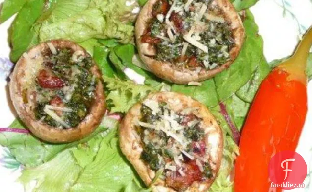 Ciuperci Kilpatrick pe grătar Crostini