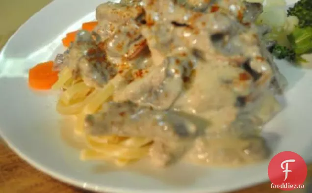 Stroganoff rusesc cu slănină