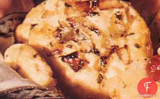 Biscuiți cremă cu slănină și ceapă prăjită