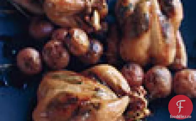 Poussins La Grătar Cu Unt De Lămâie