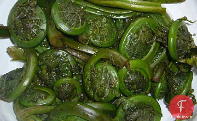 Fiddleheads, Fava Și Sparanghel Sote