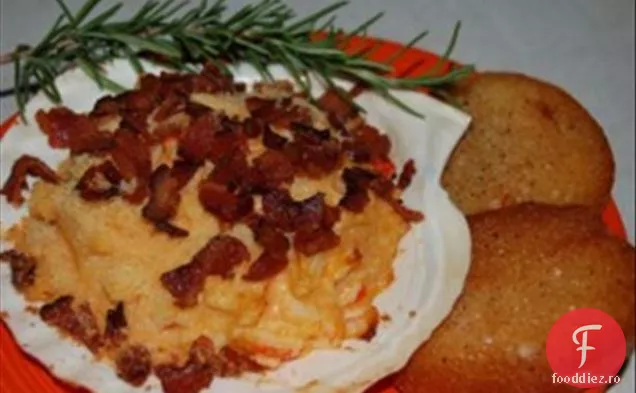 Bacon Și Mozzarella Au Acoperit Ciuperca Portabella Cu Pesto