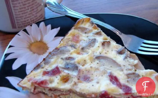 Quiche De Ceapă, Slănină, Ciuperci