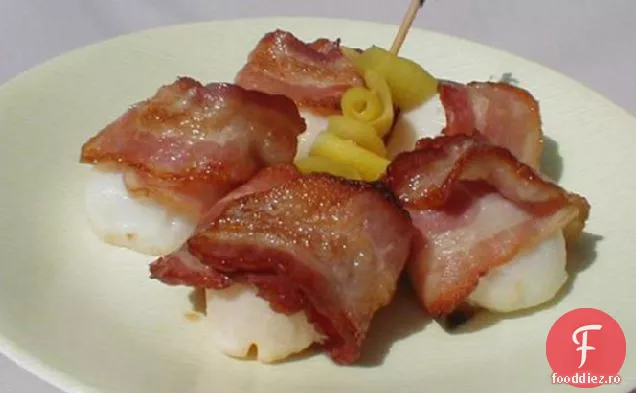 Scoici de lămâie, unt și slănină