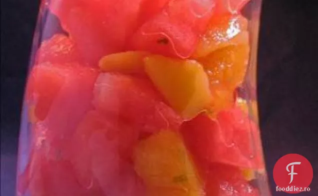 Salată De Mango Cu Pepene Verde