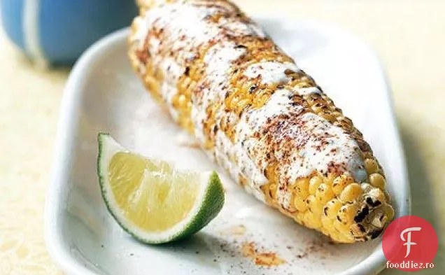 Porumb Mexican la grătar cu cremă