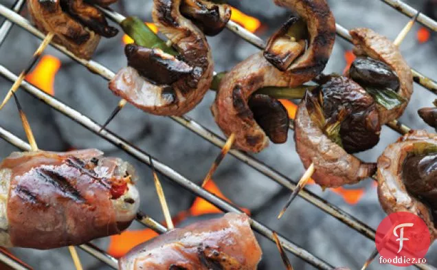 Friptura de flanc a lui Chris Lilly și Shiitake Yakitori
