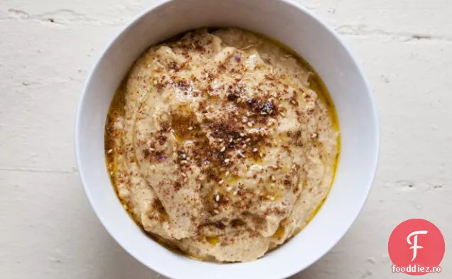 Dovlecei prăjiți-Dip de năut cu Za ' atar