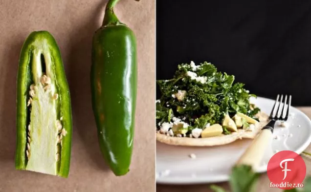 Jalapeno Și Var Marinat Kale Tostada