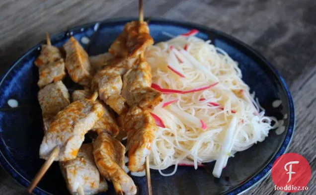 Frigarui de porc curry cu Vermicelli