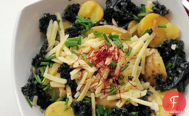 Kale, Cheddar, Cartofi Noi Și Șofran