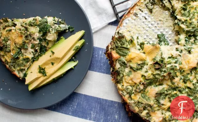 Plăcintă cu anghinare, Kale și Ricotta șase ingrediente (și sare)