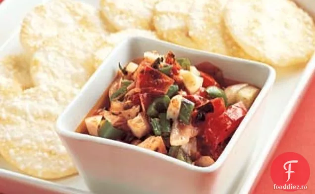 Salsa Chile la grătar cu biscuiți de orez