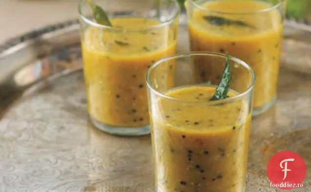 Rasam cu frunze de ghimbir și Curry