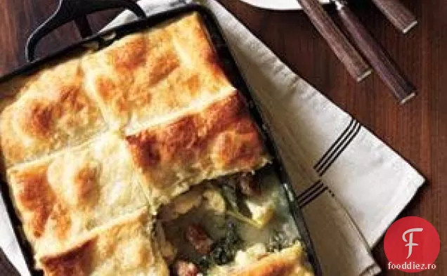Cârnați, Conopidă Și Potpie De Kale