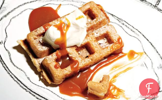 Vafe crocante cu Coulis de Caramel sărat