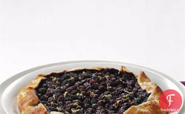 Galette de afine cu inghetata de lamaie