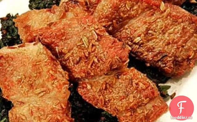 Spalla Di Maiale (cotlet de porc cu varză toscană)