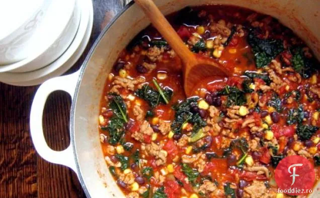 Chili Ușor De Curcan Cu Kale