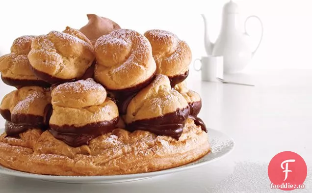Ciocolata cu lapte si Caramel sarat G 0teau Saint-Honor 8