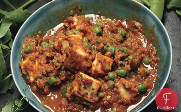 Paneer Curry cu mazăre