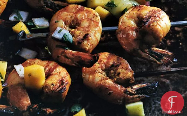 Tikka de creveți cu chutney de Mango proaspăt