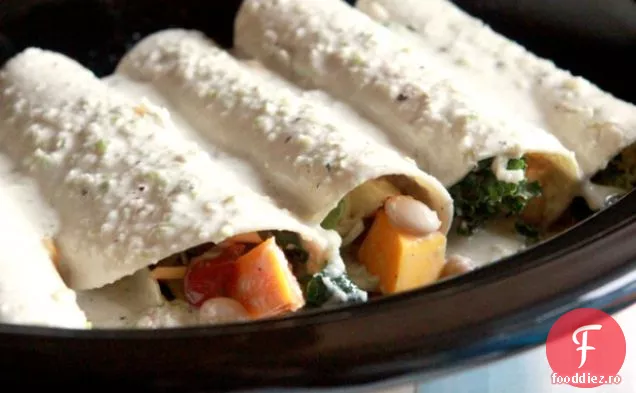 Enchiladas Veggie Cu Aragaz Lent Cu Sos De Smântână