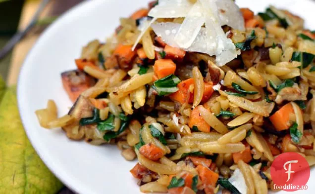 Orzo Cu Legume Caramelizate De Toamnă Și Ghimbir