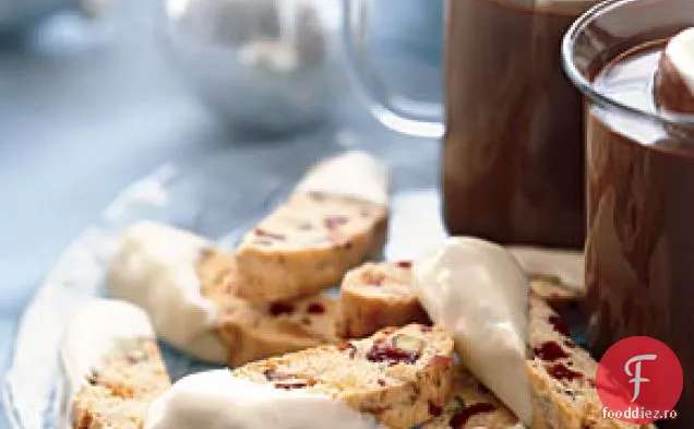 Biscotti cu fistic, zmeură și ciocolată albă