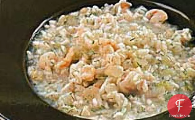Risotto de creveți și fenicul