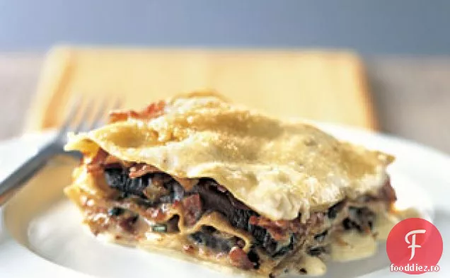 Lasagna Portobello prăjită și Prosciutto