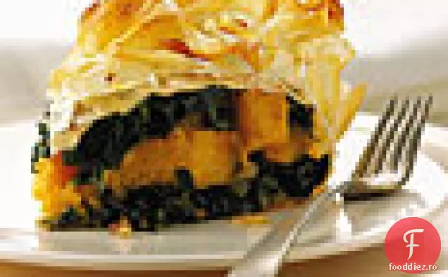 Kale, dovleac și plăcintă cu Pancetta