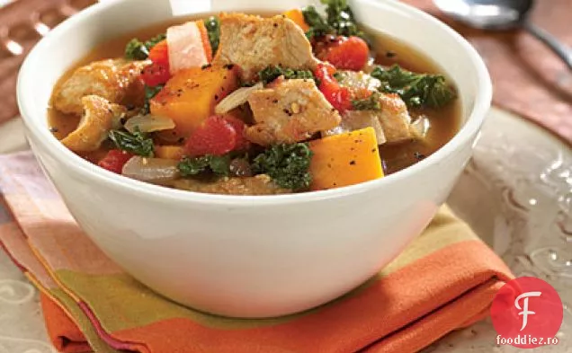 Tocană de dovleac de porc și Butternut