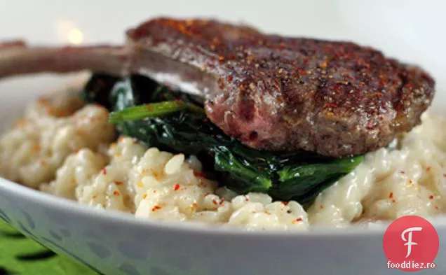 Cotlet De Miel Cu Risotto Clasic Și Spanac