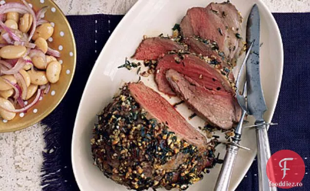 Miel de tarhon prăjit cu fasole de unt