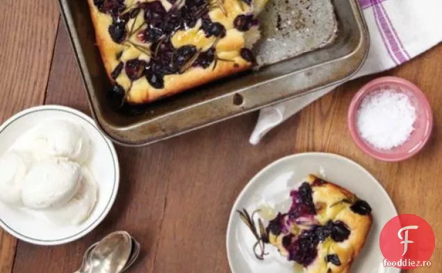 Focaccia de struguri și rozmarin Concord
