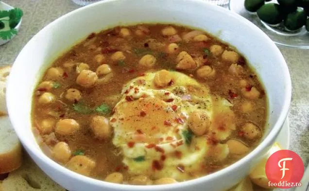 Lablabi (supă tunisiană de năut) din ' inima farfuriei