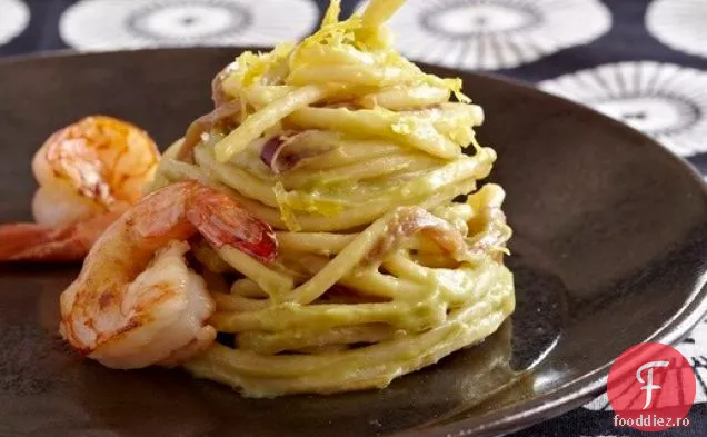Spaghete Cu Lămâie-Avocado Cu Creveți Din ' Paste Moderne