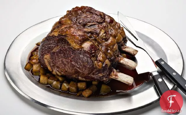 Friptură De Coastă În Picioare Cu Rețetă De Glazură De Pere-Coniac