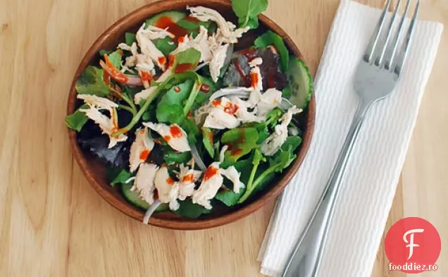 Salată De Pui Mărunțită Cu Pansament Gochujang