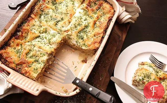 Cremă de varză de Bruxelles și Lasagna de ciuperci