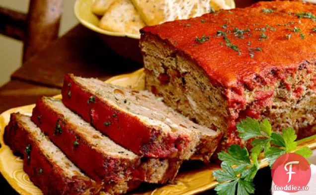 Pâine de carne de miel cu brânză Feta