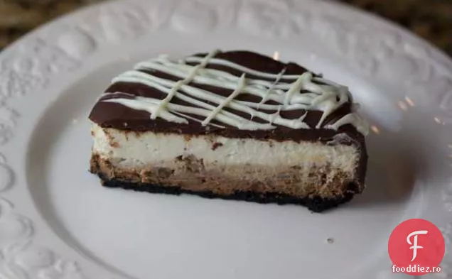 Patru Inch Cheesecake-Ciocolata Glazurate Triplu Strat