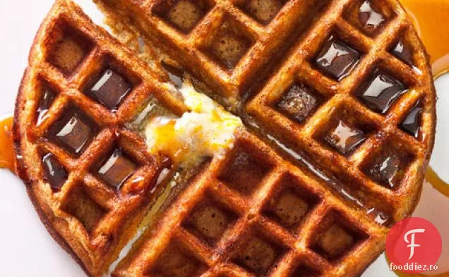 Vafe de turtă dulce cu fasole de vanilie-unt de portocale