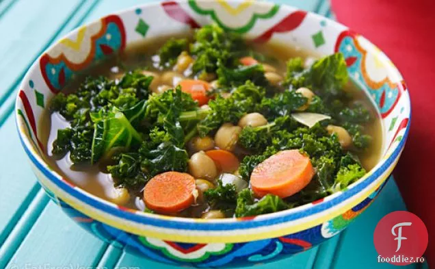 Supă de năut și Kale din Africa de Nord