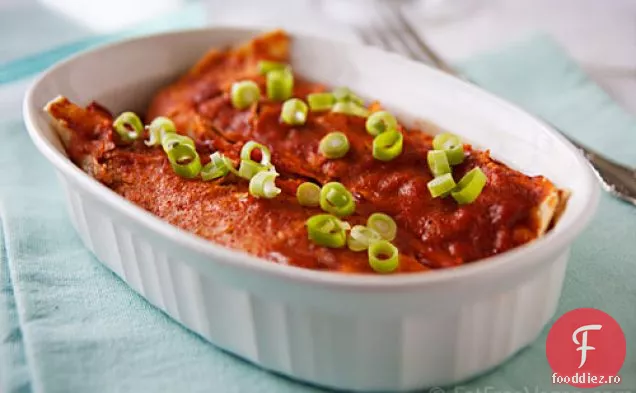 Enchiladas de fasole neagră și dovlecei de vară