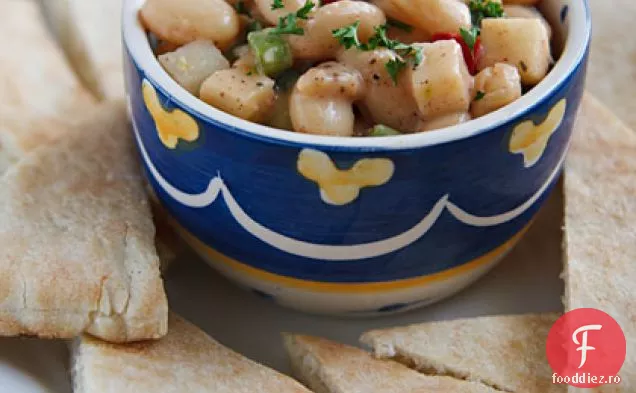 Salată de fasole albă cu Za ' atar